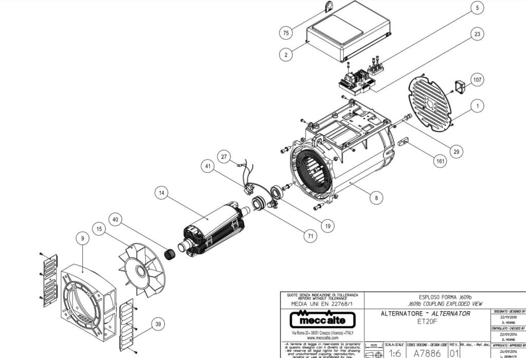 Phụ tùng củ phát điện ET Phụ tùng ET20