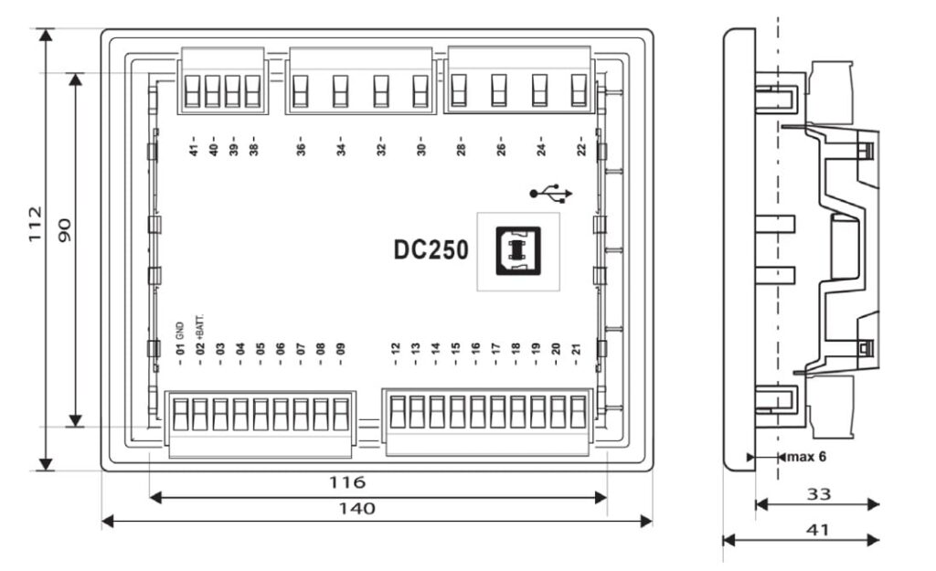 Bộ điều khiển máy phát một chiều DC250 Sơ đồ bộ điều khiển máy phát một chiều DC250