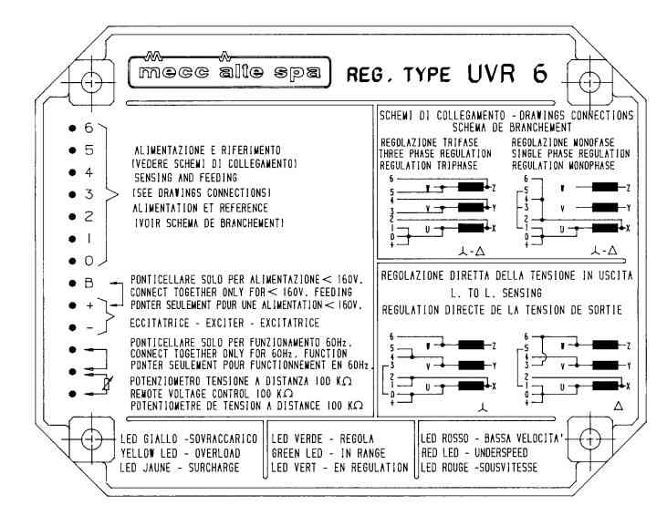 Bộ điều chỉnh điện áp tự động - UVR6 Phụ tùng UVR6 Mecc Alte 1