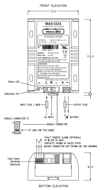 Bộ sạc ắc quy thông minh Ucharge 12V 6A Sơ đồ bộ sạc ắc quy thông mình Ucharge 12V 6A