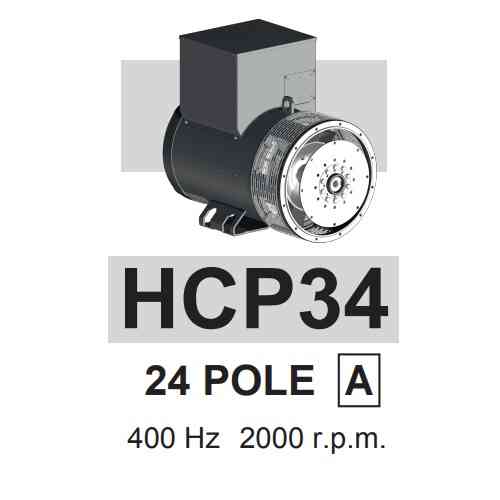 Củ phát điện tần số cao HCP HCP34 24 pole