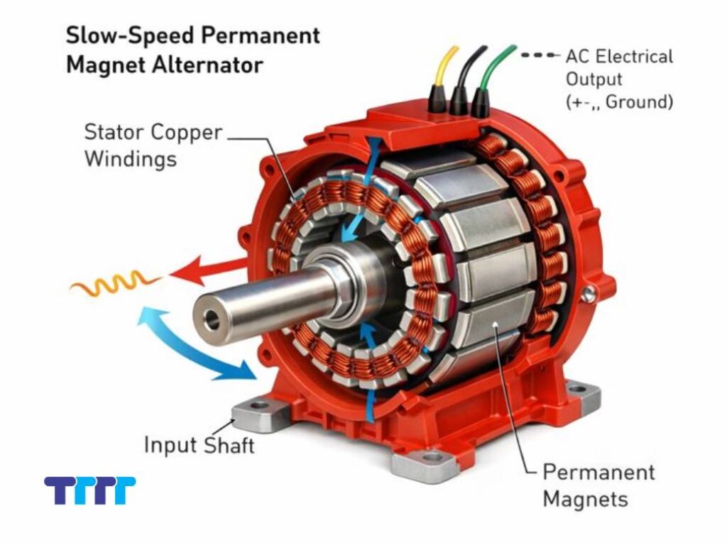 Cấu tạo chi tiết và nguyên lý hoạt động của củ phát điện tua chậm